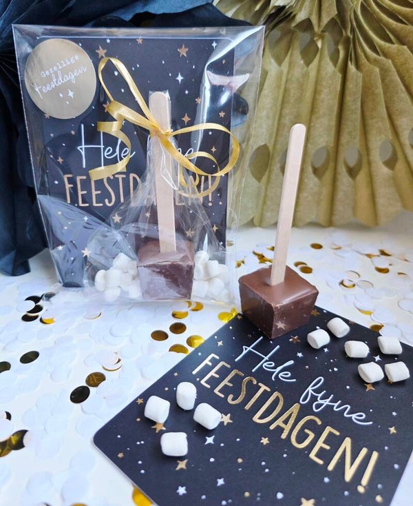Kerstattentie Hot Chocolate Spoon | Kant-en-klaar Kerstcadeau
