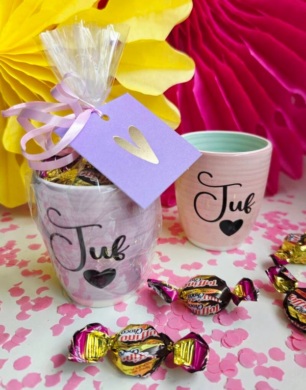 Cadeautje Voor De Juf | Koffiemok met Choco Toffees | Kant-en-klaar