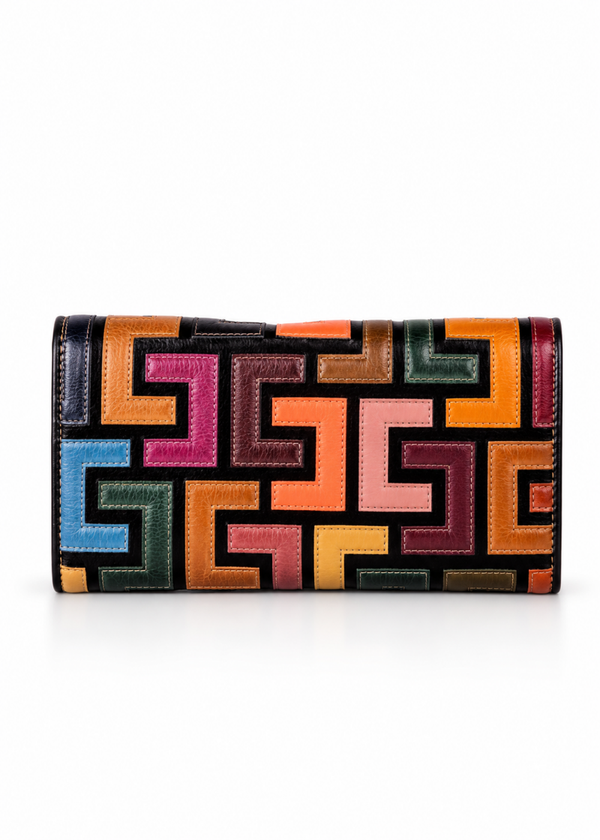Portofino – multicolor leren damesportemonnee
