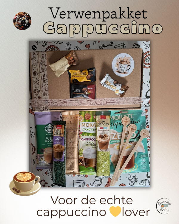Brievenbus cadeau Cappuccino Verwenpakket