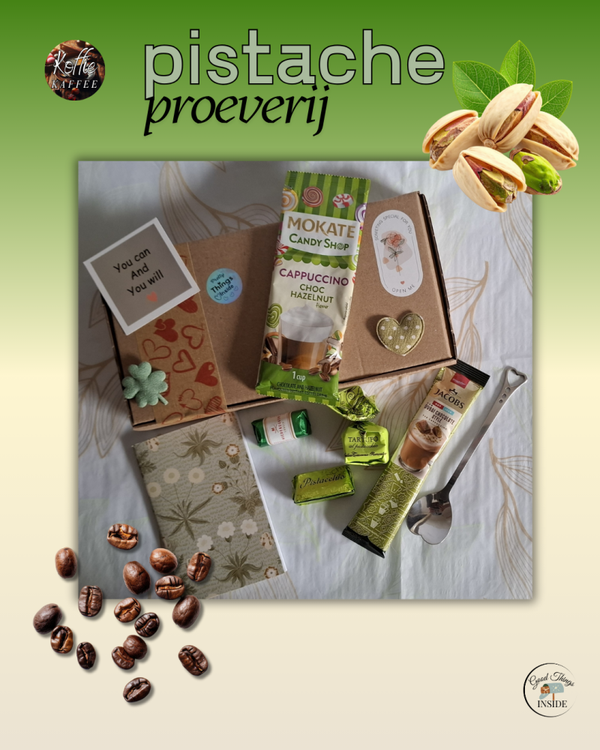 Brievenbus cadeau Koffie Pistache