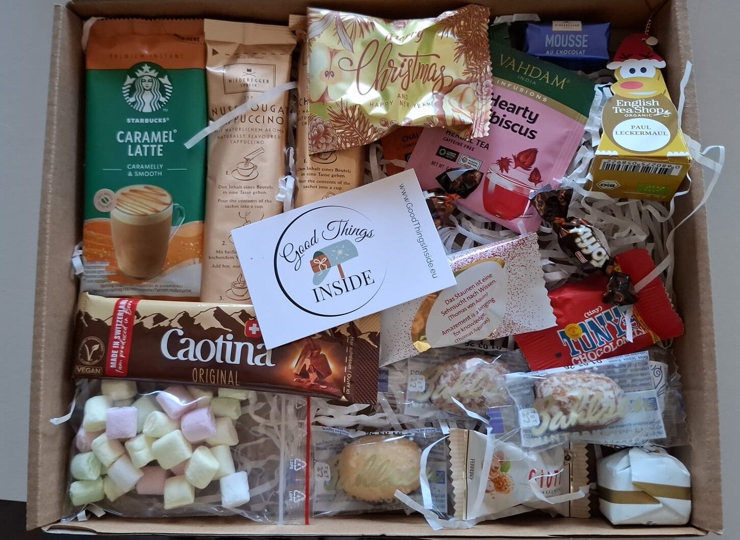 overzicht met allerlei heerlijkheden en visitekaartje