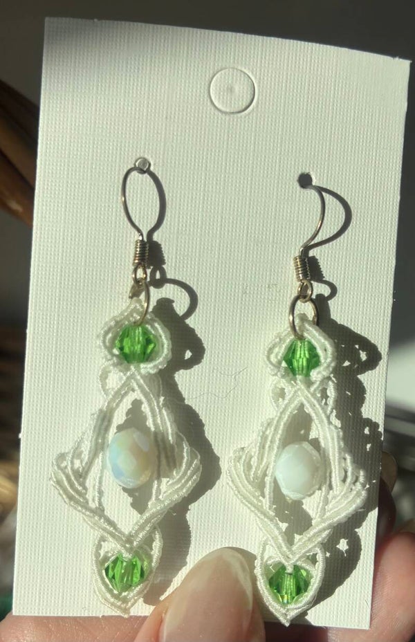 Macramé øreringe