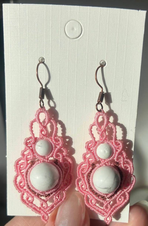 Macramé øreringe