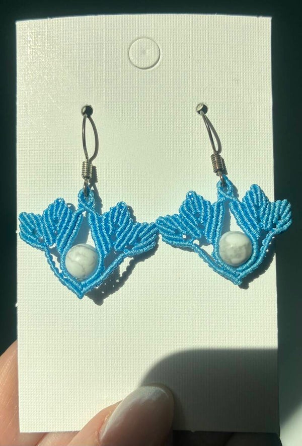 Macramé øreringe