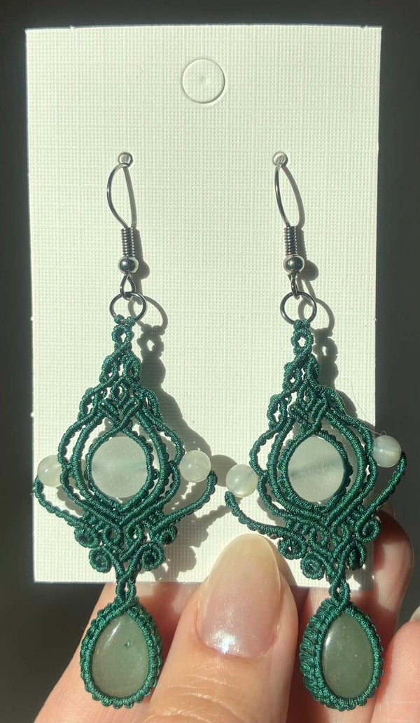 Macramé øreringe