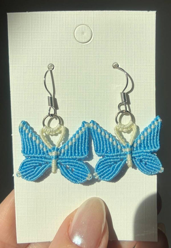 Macramé øreringe