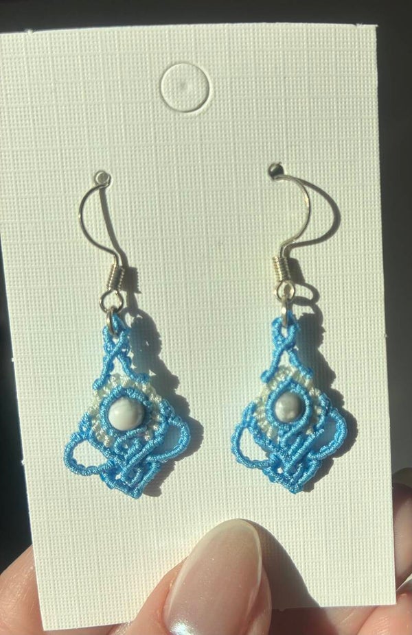 Macramé øreringe