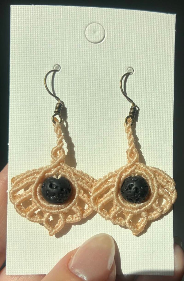 Macramé øreringe