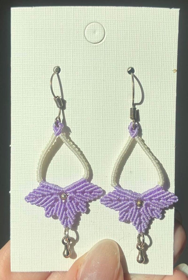 Macramé øreringe