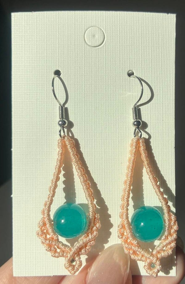 Macramé øreringe