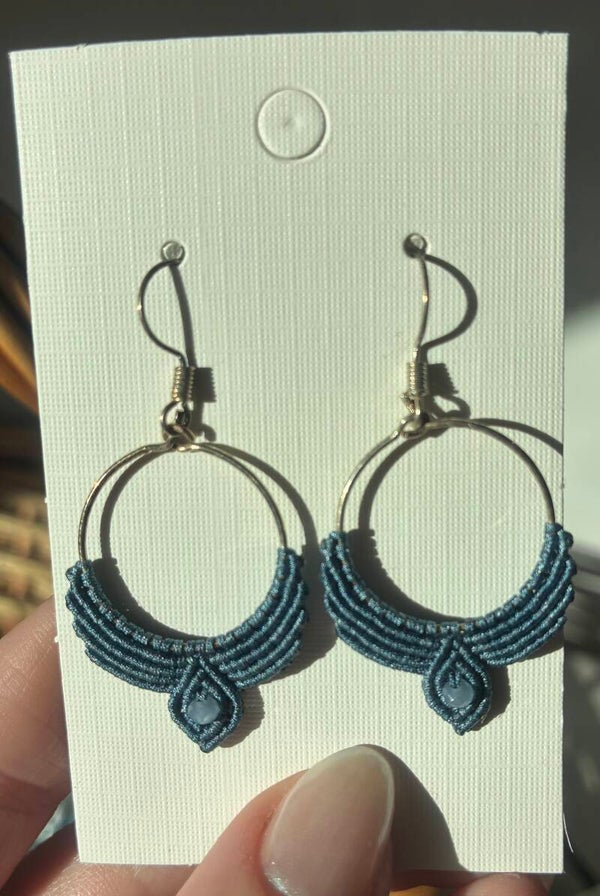Macramé øreringe