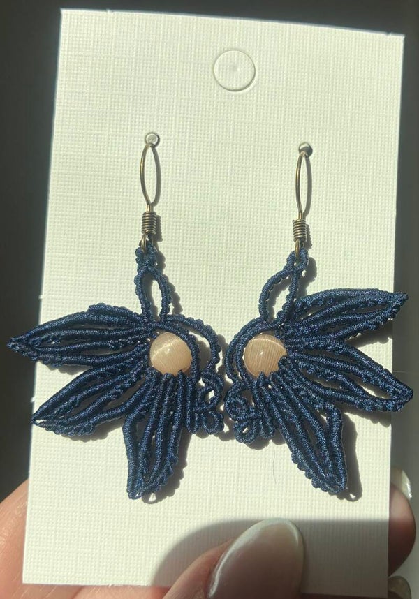 Macramé øreringe