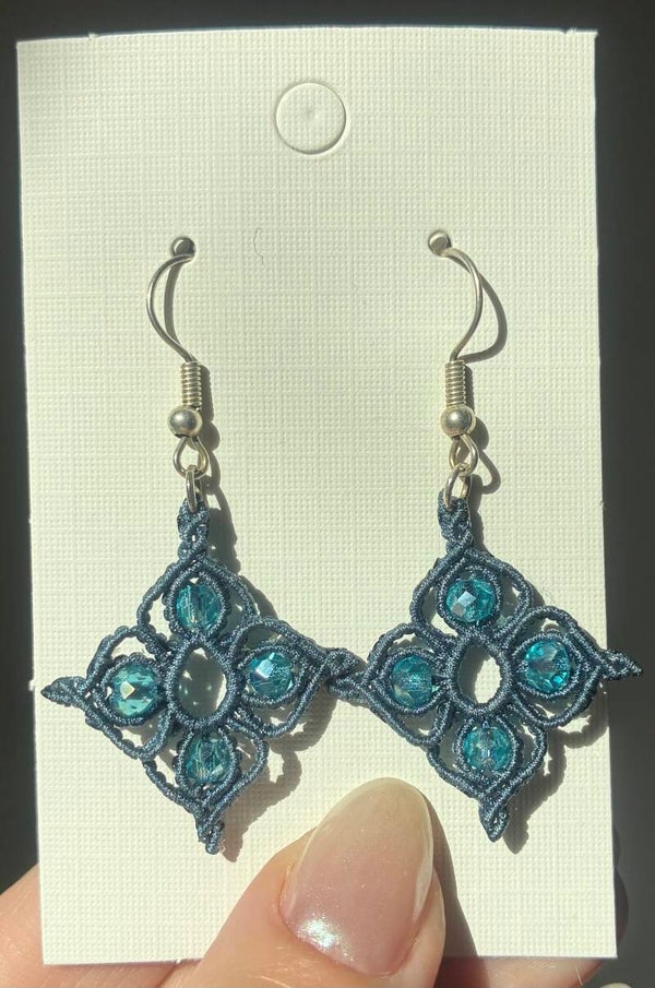 Macramé øreringe