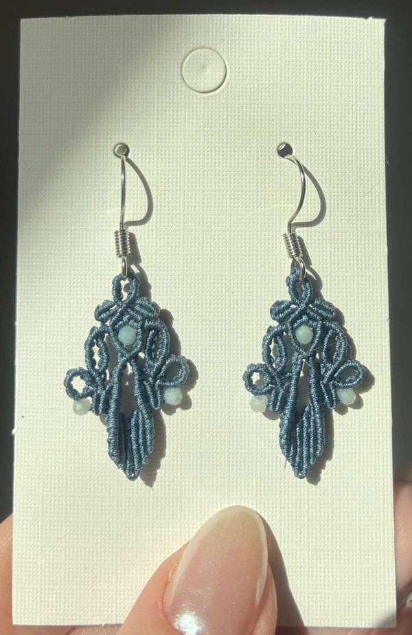 Macramé øreringe
