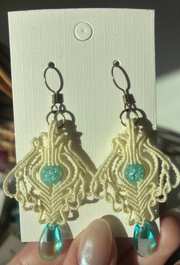 Macramé øreringe