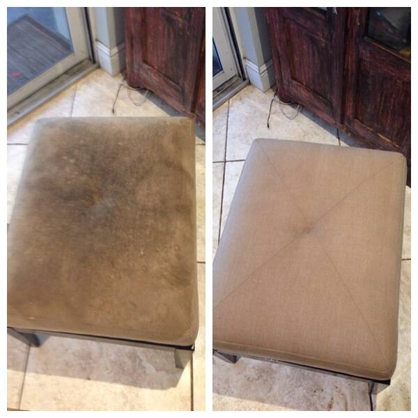 Meubelreiniging poef