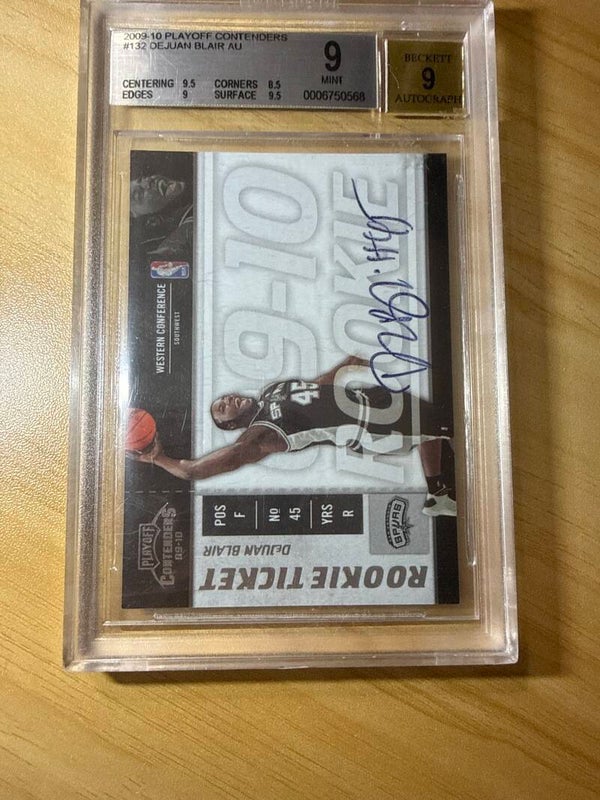 2009-10 DeJuan Blair Auto Beckett 9 auto 9