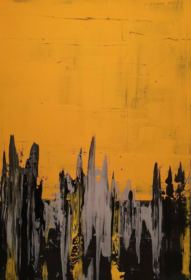 Acrylfarben faszinieren mit ihrer intensiven Strahlkraft und verleihen dem Gemälde eine unvergleichliche Wirkung auf den Betrachter.