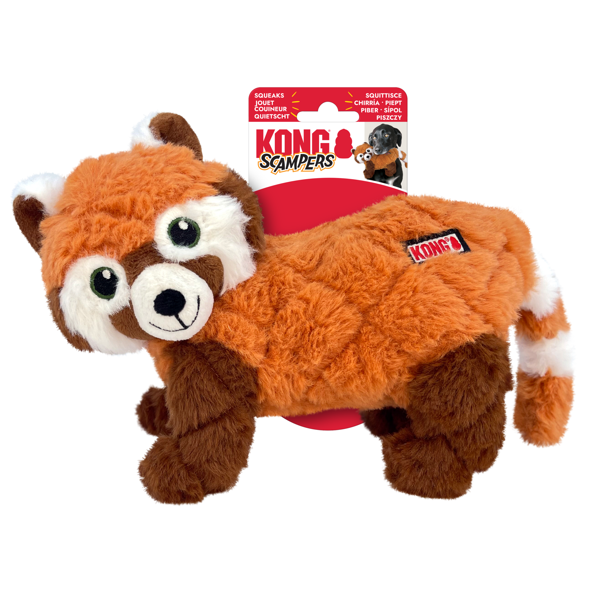 Kong hond scampers red panda medium