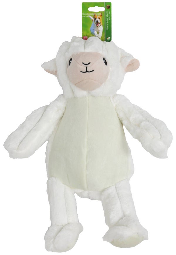 Boon hond speelgoed schaap corduroy met piep 40cm.