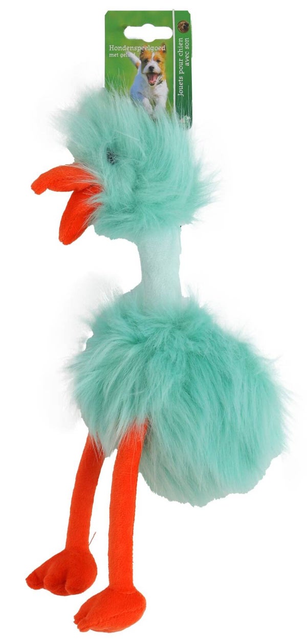 Boon hond speelgoed fluffy bird met piep 35cm.