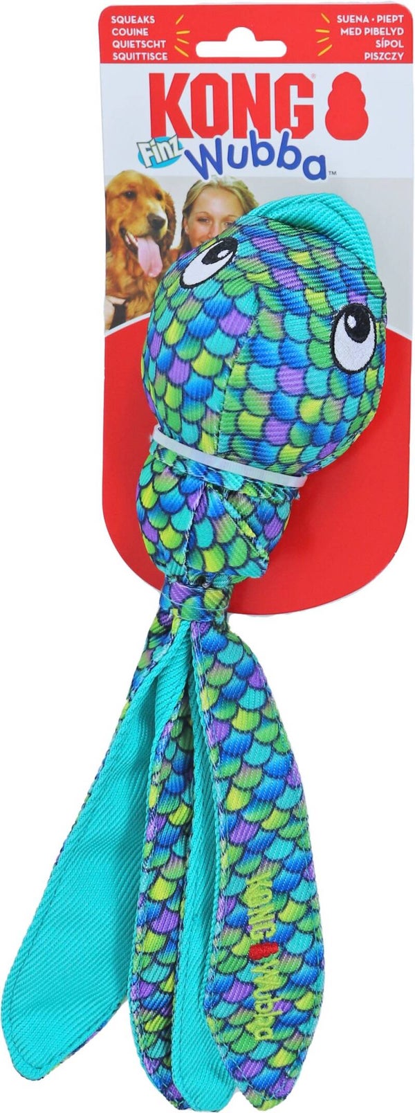 Kong hond Wubba Finz blauw L