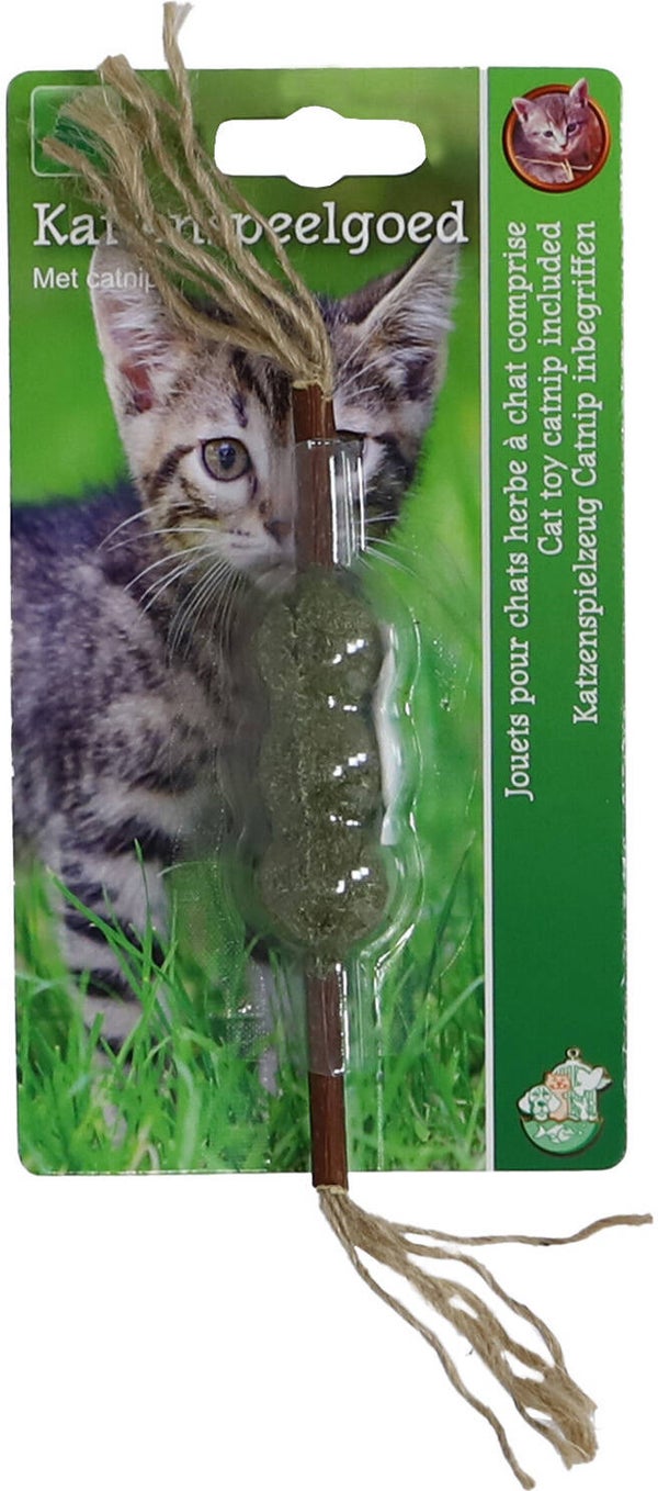 Kat speelgoed matabi stick + catnip ballen 12cm