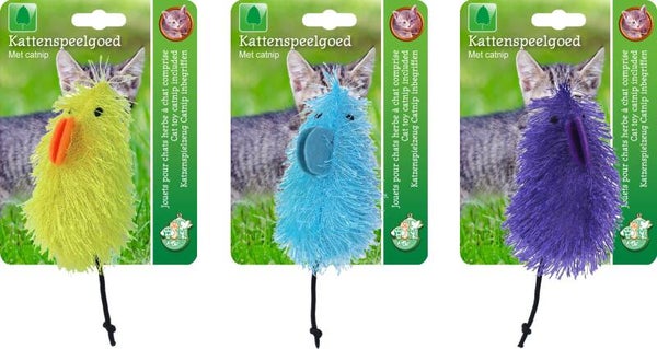 Kattenspeelgoed muis funkleuren met staart