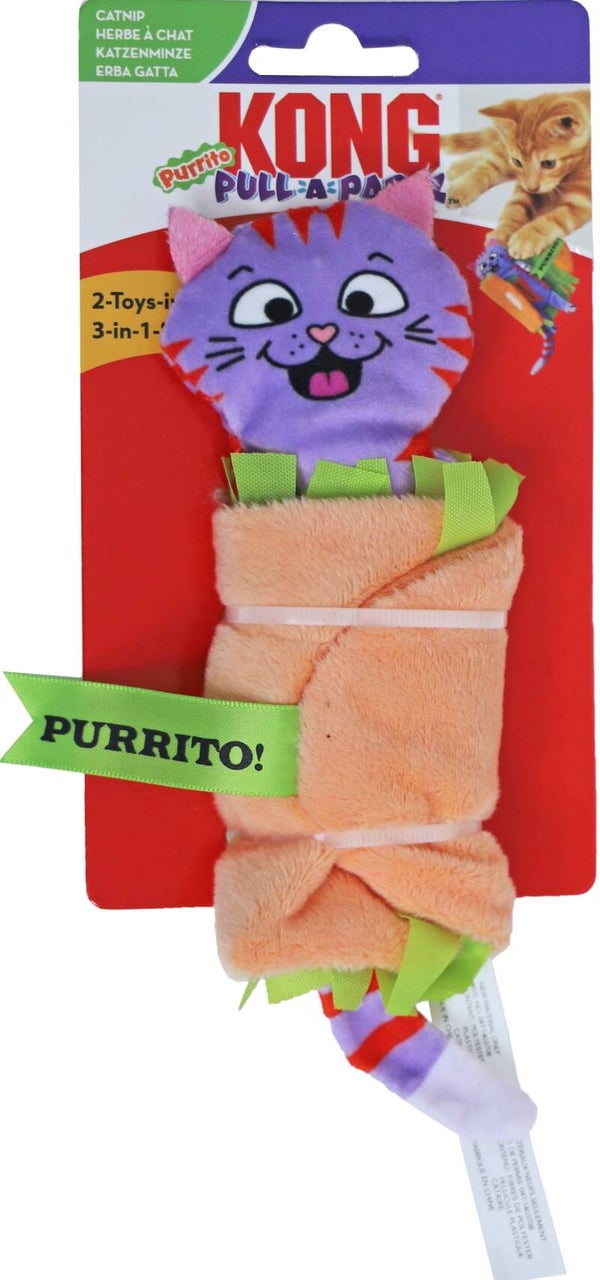 Kong kat Pull-a-partz purrito