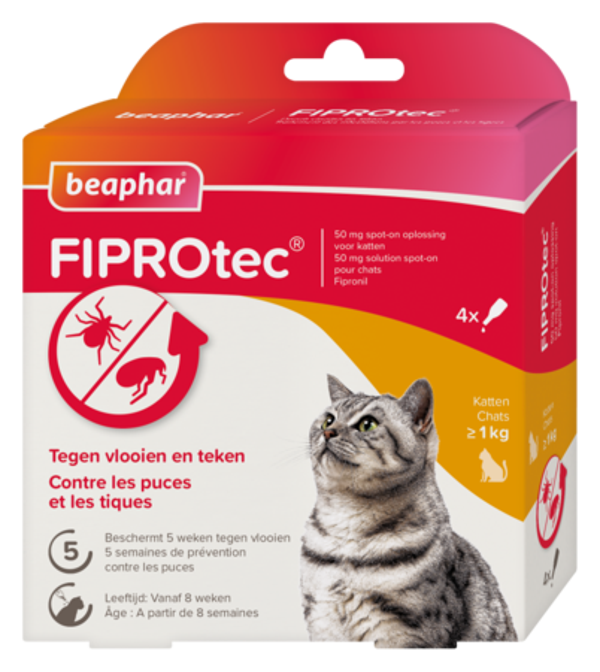 Fiprotec Spot-On kat - 4 pipetten
