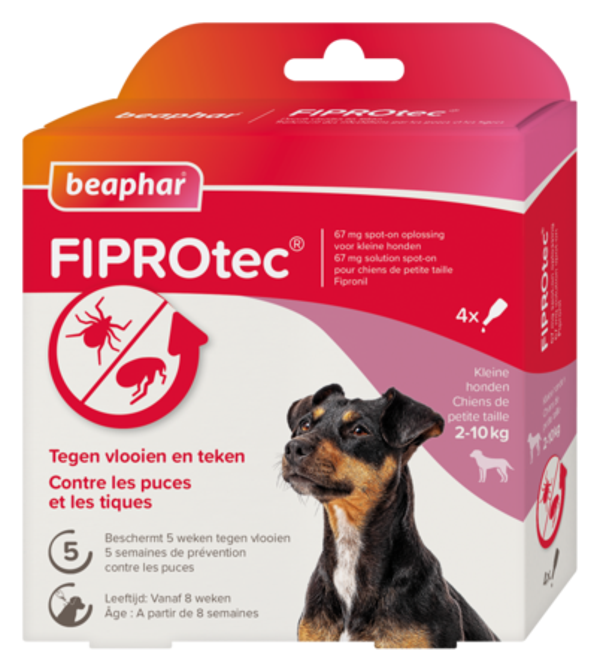 Fiprotec Spot-On Hond 2-10kg - 4 pipetten