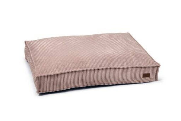 BZ. DBL Ligkussen ribbed roze (div. maten)