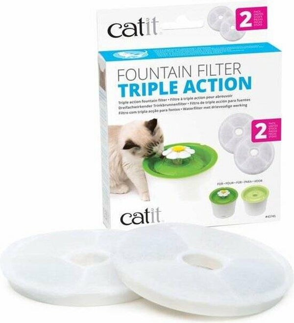 Catit Sensen Filters Flouwer Fountain Triple Action  (2)