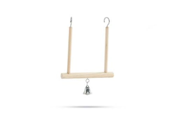 BZ. Houten schommel met bel