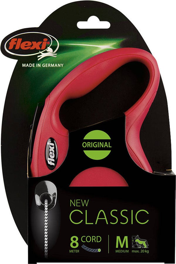 Flexi Classic Koord M - 8m - Rood