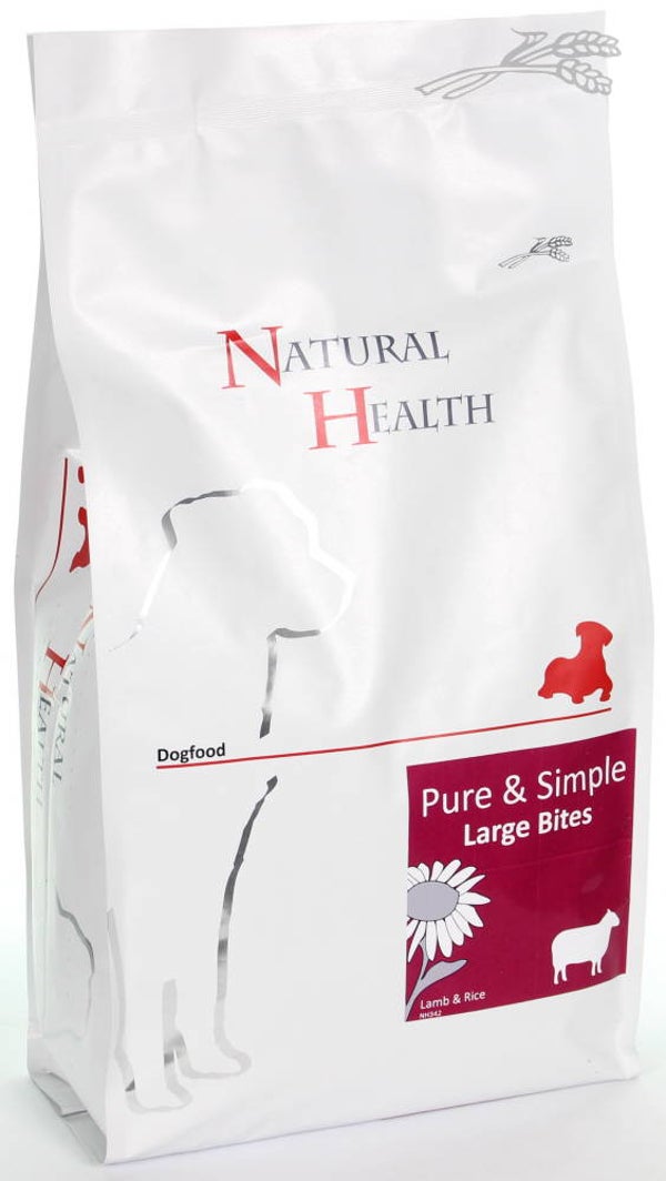 Natural Health Dog Adult Lam & Rijst Large Bites