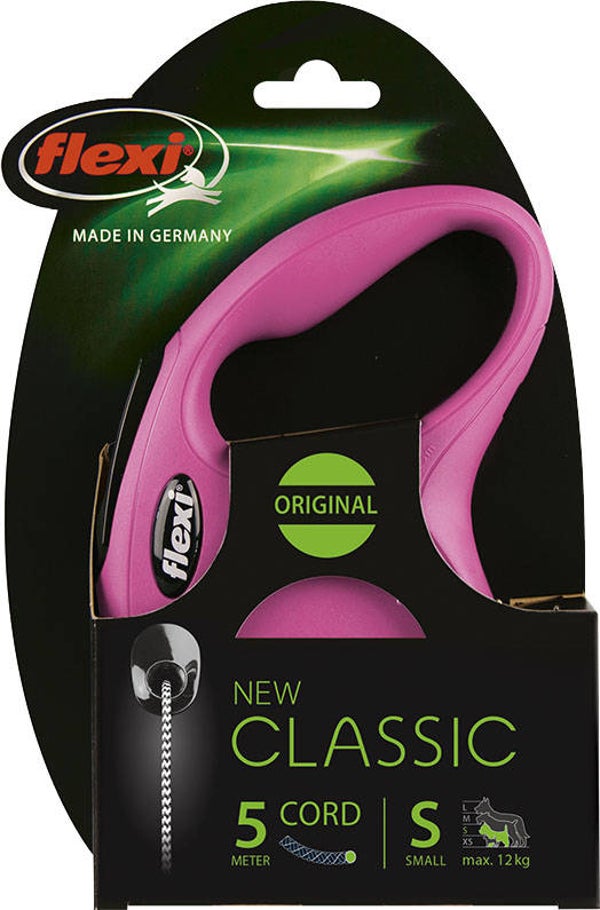 Flexi Classic Koord S - 5m - Roze