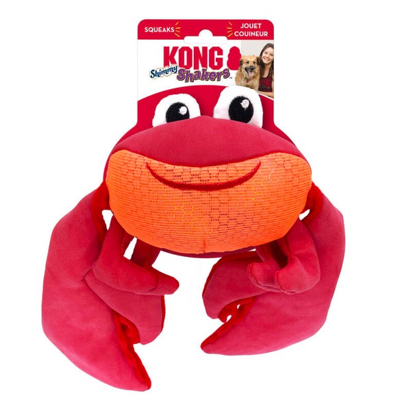 Kong hond shakers shimmy crab, medium