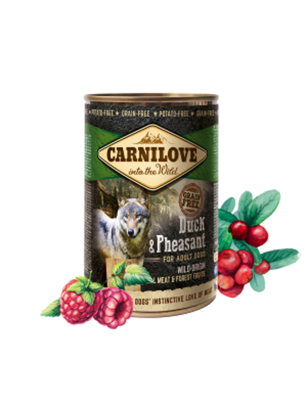 Carnilove Blik - Grain Free Duck & Pheasant Adult - 400 gram