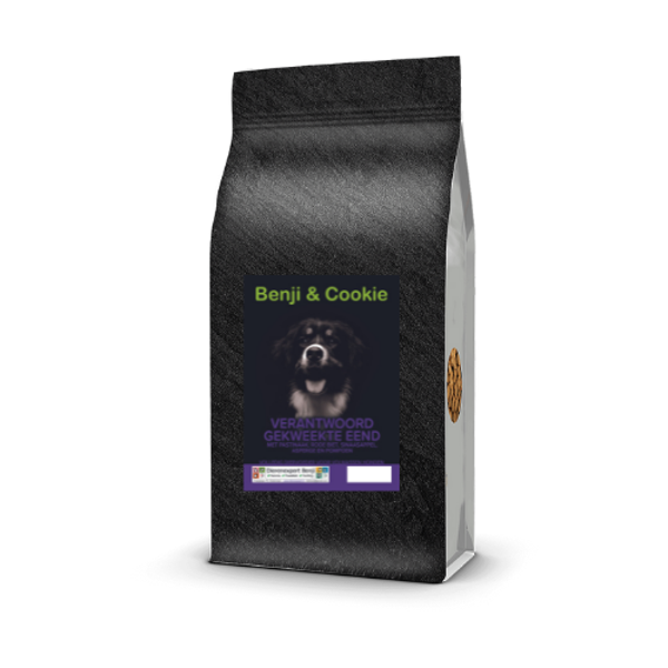Benji & Cookie Hond Receptuur Verantwoord Gekweekte Eend