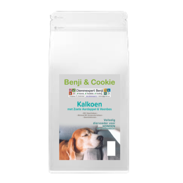 Benji & Cookie Hond Graanvrij Kalkoen - Light