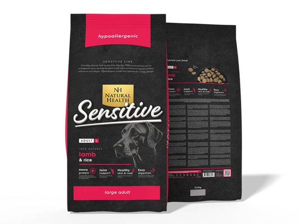 Natural Health Dog Adult Lam & Rijst Large Bites
