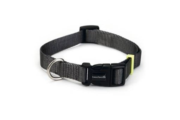 BZ Nylon Halsband Uni Grijs (div. maten)