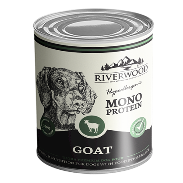 Riverwood blik Geit mono proteïne - 400 gram