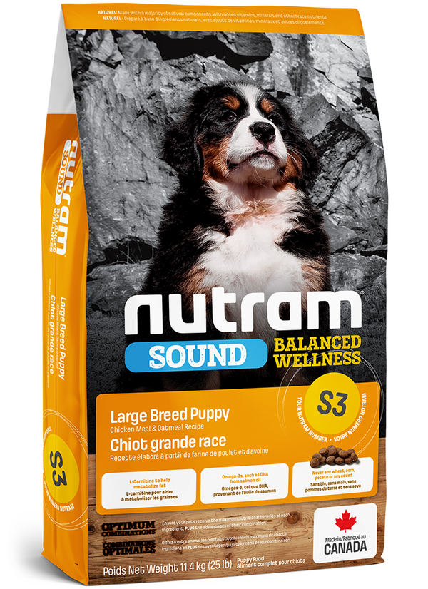Nutram Puppy Large Breed S3 - Kip - SOUND