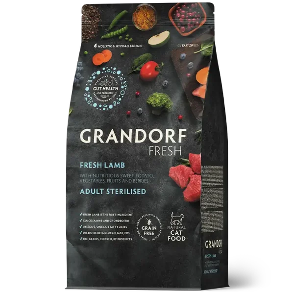 Grandorf Fresh Kat Sterilised/Senior Lam