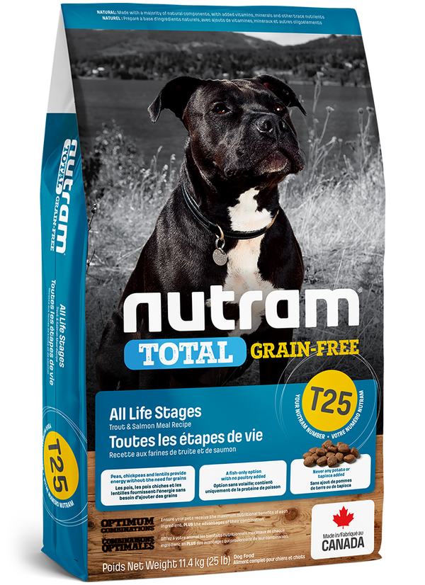 Nutram Dog Adult Graanvrij T25 - Zalm & Forel