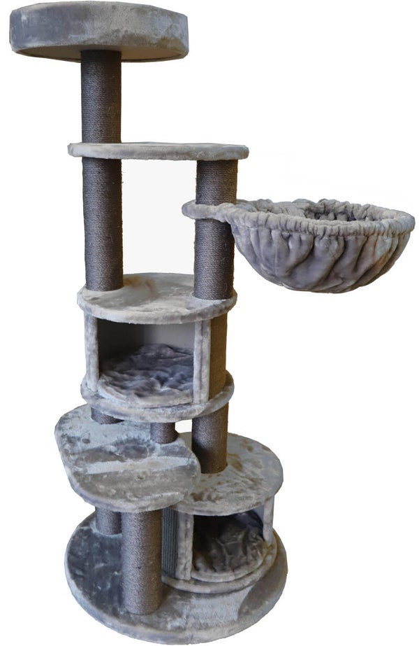 Boony krabpaal Trivor grijs/antraciet - 165cm.