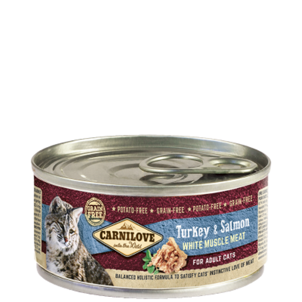 Carnilove blik - Turkey & Salmon cat - 100gr.
